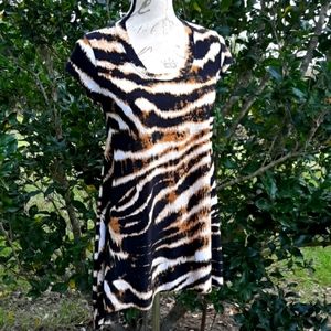 Ducci Tunic Top Tiger Strips Strechy